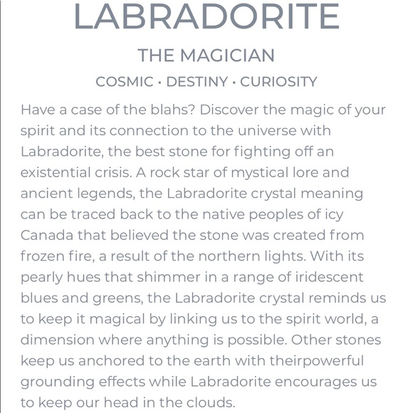 Labradorite Stone Moon Crescent Necklace Silver - Picture 2 of 7